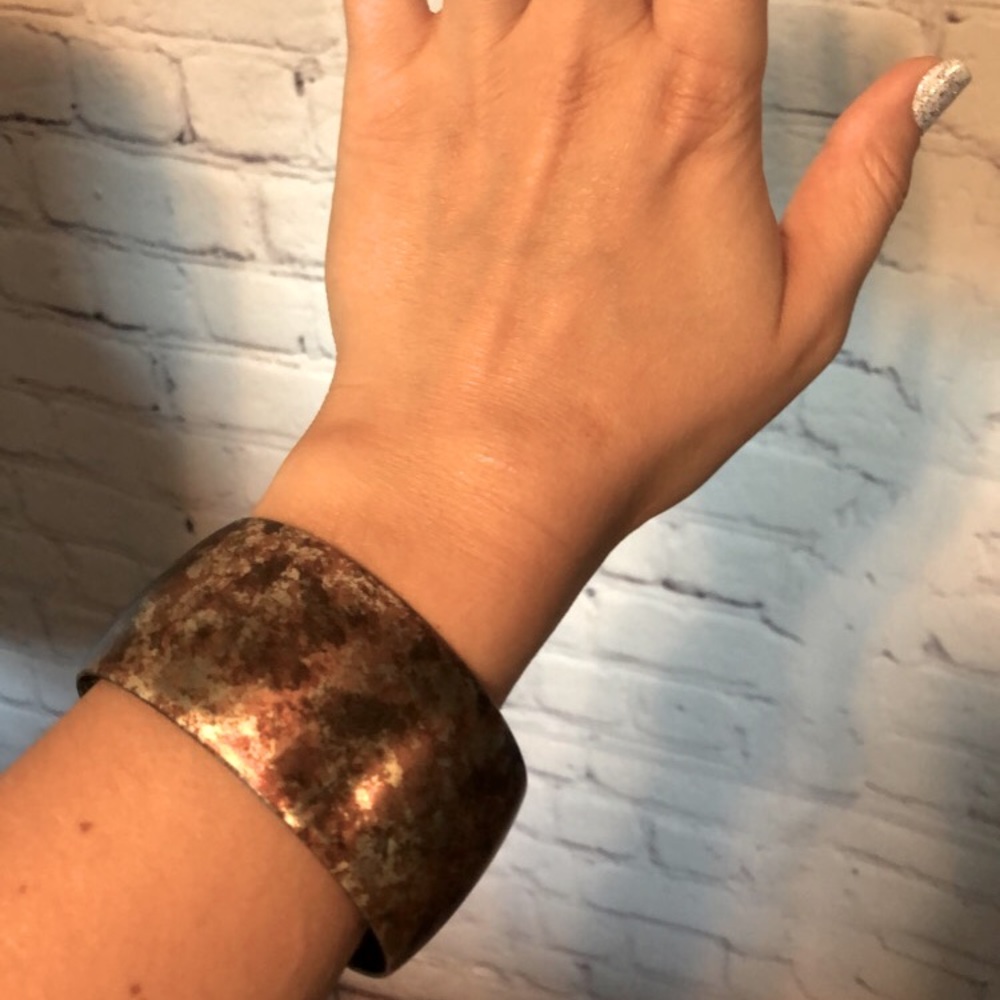 Bronze bangle bracelet